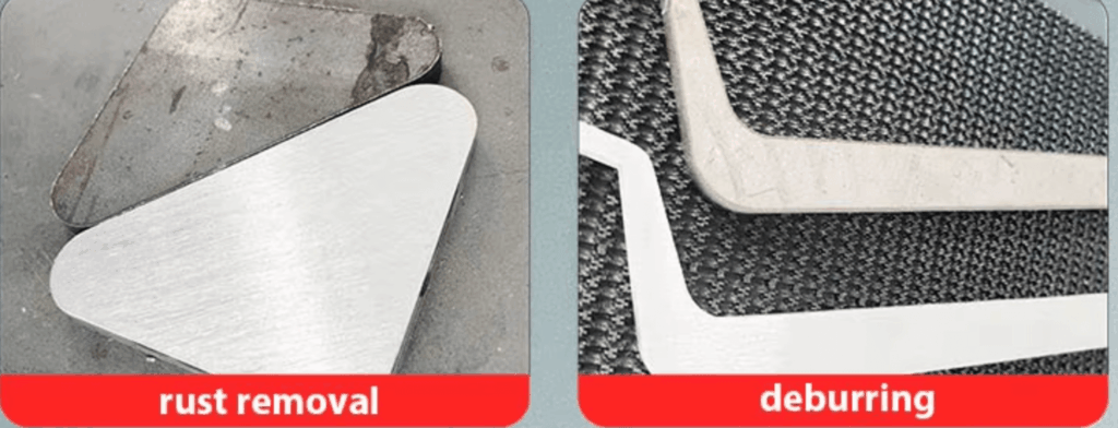 Ponceuse à large bande de haute précision pour la finition des composites métalliques